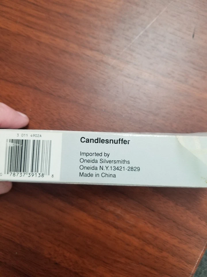 Candlesnuffer Oneida Silversmiths 9.5" Vela Snuffer Plateado ¡NUEVO EN CAJA!  Foto 1 de 2