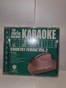 Vol. 2-Pop Culture: Country Female by Singing Machine (Karaoke) (CD, 2006) - Picture 1 of 4