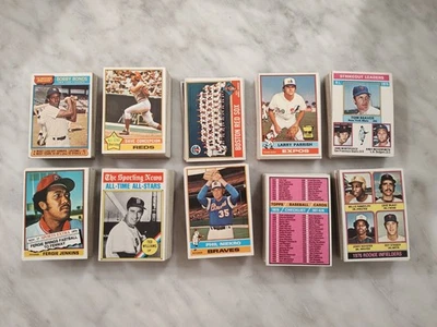 1976 Topps Baseball Partial Set, Lot of 389 Cards, No Duplicates. - Image 1 of 3