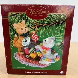 Carlton Cards Heirloom Merry Mischief Makers Christmas Ornament - Picture 1 of 10
