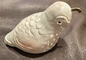 Vintage 1986 Isabel Bloom Quail Concrete Figurine Signed - Picture 1 of 5