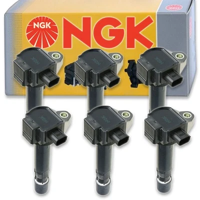 Bobinas de encendido NGK de 6 piezas para arranque de cable de bujía Acura RDX 2016-2018 3,5 L V6 ef Foto 1 de 4