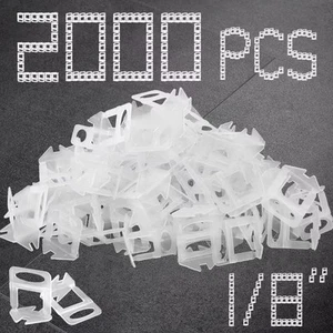 1/8" Tile Leveling System Spacers 2000 PCS Tile Leveling Clips Kit Prevent Ti... - Picture 1 of 7