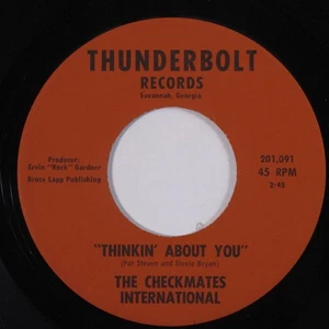 Garage 45 CHECKMATES INTERNATIONAL Thinkin' About You THUNDERBOLT VG+ HEAR k - Picture 1 of 2