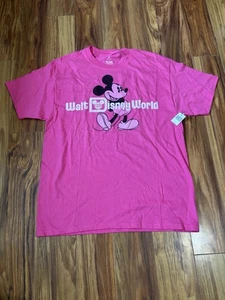 Disney Parks Exklusives T-Shirt Rosa Gr. L Walt Disney World Resort Neu mit Etikett - Bild 1 von 8