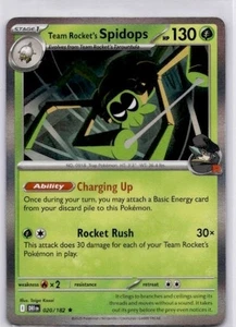 Team Rocket's Spidops SV10: Destined Rivals Pokémon 020/182 Holo Rare NM+ - Bild 1 von 2