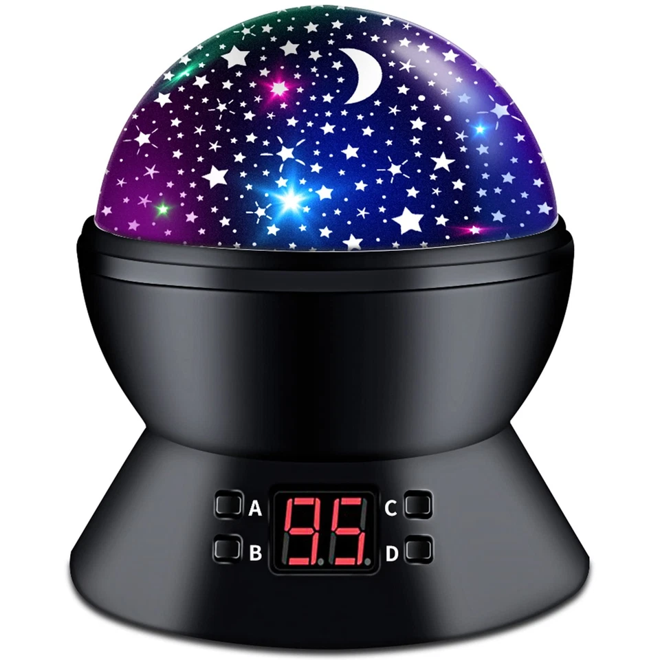  ANTEQI Star Projector Night Light for Kids Bedroom 3 Types Table Lamp Modes LED - Image 1 of 4