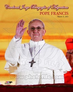 Pope Francis 8x10 Photo March 13, 2013 Cardinal Jorge Bergoglio of Argentina - Picture 1 of 1