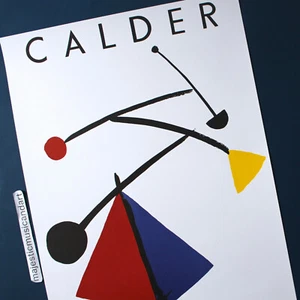 ALEXANDER CALDER 1992 EXHIBITION PRAGUE ORIGINAL LITHOGRAPH POSTER - Picture 1 of 5