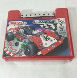2010 Erector Turbo 1 Modell 70+ Teile Werkzeuge & Bldg Anleitung für 1 Modell Neu! - Bild 1 von 3