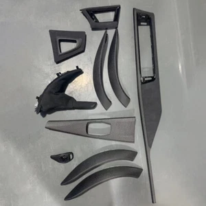 10x Dekorleisten Kohlefaser Interieurleisten Für BMW F30 F31 F35 F34 51952230351 - Picture 1 of 23