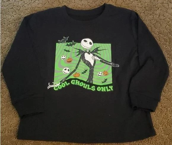 Camiseta para niños Pesadilla antes de Navidad Jack Skellington "Cool Ghouls" talla 2T Foto 1 de 1
