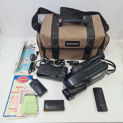 Canon E333D Camcorder Popup Light Video 8 With Accessories Working - Image 1 of 4