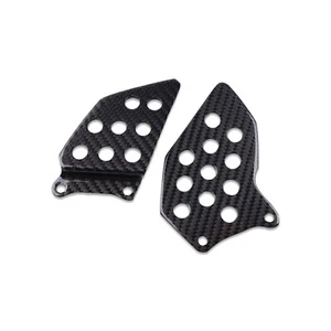 2003-2021 Honda CBR600RR Heel Plates - 100% Carbon Fiber - Foto 1 di 10