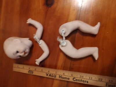 Piezas de muñeca de cerámica de porcelana de 12" para hacer material de reparación Foto 1 de 4