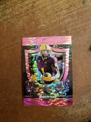 N'Keal Harry 2019 Panini Draft Pick Pink Pulsar Rookie Card #8 - Image 1 of 2