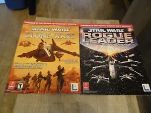 2 x Primas Star Wars Strategy Guide Books - Clone Wars & Rogue Leader B2 - Picture 1 of 8
