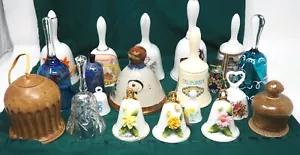 Collection of 20 Ceramic and Glass Bells - Picture 1 of 3