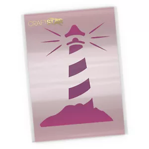 Lighthouse Stencil - Nautical Seaside Craft / DIY Template - Picture 1 of 4