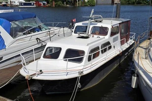 Motorboot (Stahl, Länge: 10 m, Breite: 2,80 m, fahrbereit) - Bild 1 von 11