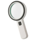 LED Handheld Magnifying Glass for Reading, Repair, and Compact Mirror