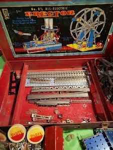 Vintage 1938 A.C. Gilbert # 8 1/2 all electric Erector Set Ferris Wheel - Picture 1 of 12