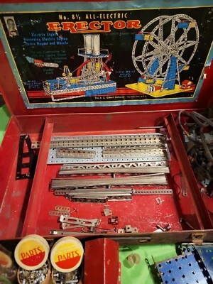 Vintage 1938 A.C. Gilbert # 8 1/2  all electric Erector Set Ferris Wheel  - Image 1 of 4
