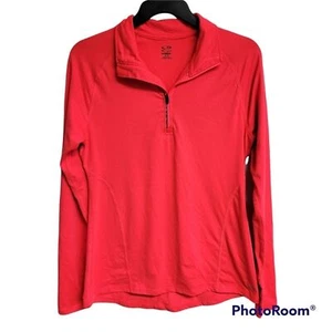 Champion Duodry Neon Pink Athletic Pullover Top Long Sleeve Thumb Holes Small - Picture 1 of 7
