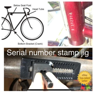 Plantilla número de identificación de bicicleta - Estampilla de carta punzón guía montaje 5-8 mm bicicleta vino - Imagen 1 de 14