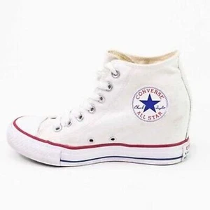 Zapatos de cuña Converse Chuck Taylor All Star Mid Lux tacón oculto - Talla 8. - Imagen 1 de 7