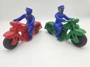 2 Hubley PARTS motorcycles and Police. Tires are great. - Picture 1 of 10