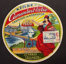 ETIQUETTE DE FROMAGE CAMEMBERT - LE 1900 - LE BARON DUTACQ - CALVADOS