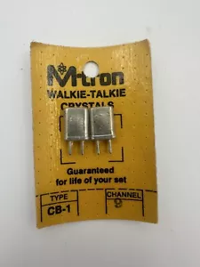 Cristaux talkie-walkie M-Tron CB-1 canal 9 vintage jamais utilisés scellés - Photo 1/1