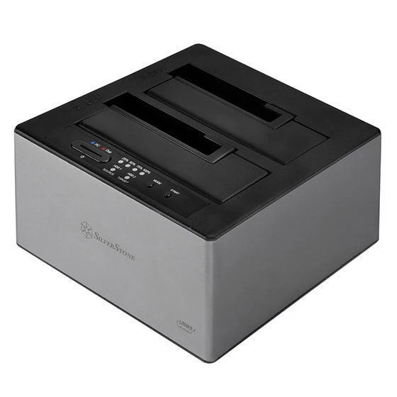 Silverstone SST-TS12C 3.5/2.5inch SATA SSD/HDD USB3.1 Dual Docking Station - Image 1 of 4