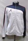 Atlanta Braves Women Medium Full-Zip Embroidered Track Jacket MLB White 