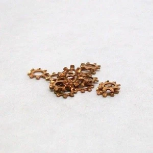 NEU 100ER-PACK #6 EXTERNE ZAHNVERRIEGELUNG WASCHMASCHINE SILIZIUM BRONZE KOSTENLOSER VERSAND NEU MIT ETIK - Bild 1 von 5