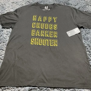 Swing Juice Mens Golf T Shirt Happy Gilmore Chubbs Barker Shooter Black Sz XL - Picture 1 of 5