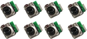 (8 PACK) PROCRAFT PC-SVP594-DP CAT5/6 RJ45 Ethercon "D" Style Feed-Thru Pnl Mnt - Picture 1 of 2