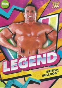 2021 Topps UK WWE Superstars Trading Cards - BRITISH BULLDOG Legend #144 - Picture 1 of 1