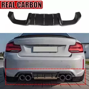 Real Carbon Fiber Rear Bumper Diffuser Lip Factory For BMW F87 M2 Coupe 16-20 MP - Picture 1 of 14
