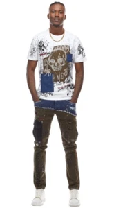 Smoke Rise Herren Jeans 32W 34L Handmade by Company Cargo Taschen JNCO Style - Bild 1 von 19