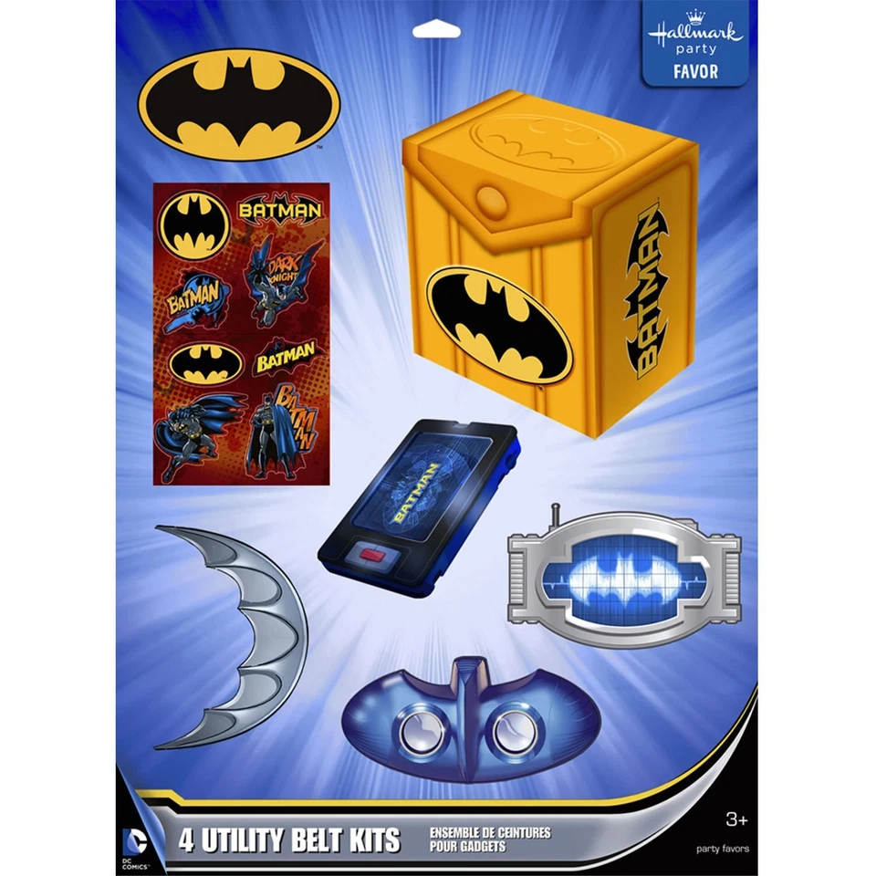 Kits de cinturón favor fiesta cumpleaños superhéroes superhéroes Batman héroes y villanos DC Comics Foto 1 de 1