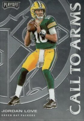 2020 Panini Playoff Football Jordan Love Call To Arms CA-20 Packers  - Image 1 of 2