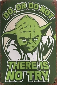 STAR WARS Rustic Look Vintage Tin Metal Sign Man Cave, Shed-Garage & Bar CAFE - Picture 1 of 2