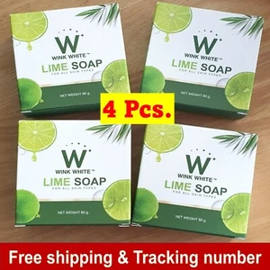 4x Natural Herbs Lime Soap Anti Aging Smooth Aura Radiant Skin Face 80g - Picture 1 of 12