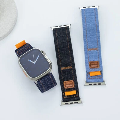 Nylon Band For Apple Watch Ultra 2 49mm Loop Strap Bracelet Series 10 9 8 7 6 SE - Image 1 of 4