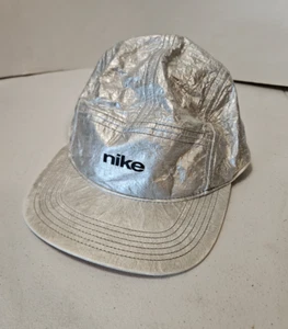 Nike AW84 Mars Landing Silver Metallic Spaceman Suit Hat Adjustable Athletic Cap - Picture 1 of 11