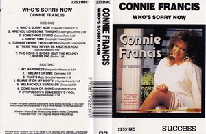 CONNIE FRANCIS Who's Sorry Now - Cassette - Tape SirH70 - Picture 1 of 1