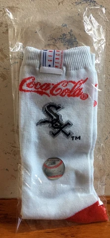 Official MLB Chicago White Sox & Coca-Cola Socks One Size Heavyweight Thin NEW Cover