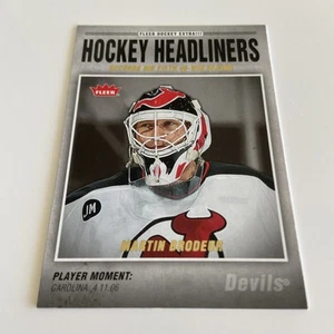 NHL Card-Martin Brodeur-Hockey Headliners-Fleer 2006-07-Devils - Imagen 1 de 2